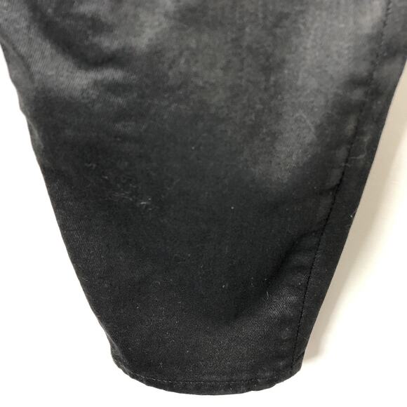 Banana Republic Women's High-Rise Skinny Coated Denim Jeans in Black Size 31 - Picture 3 of 10